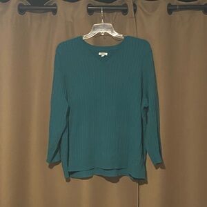 Croft & Barrow Teal Knit Sweater